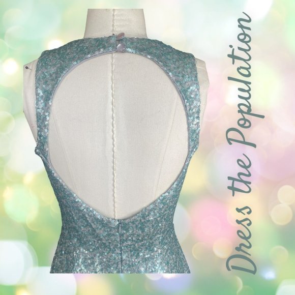 GORGEOUS DRESS THE POPULATION SEQUINED DRESS (SZ MED) (NWT) - Picture 6 of 12